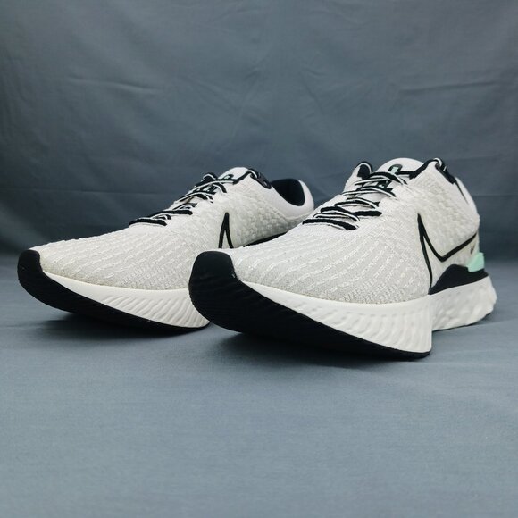 Nike React Infinity Run Flyknit 3 Mens Running DH5392 004 White Green Sizes 7-12 - Picture 2 of 9